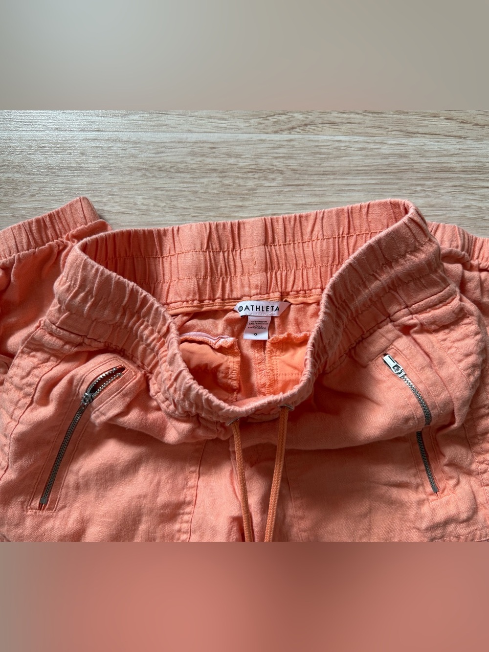 Athleta Retreat Linen Jogger - Cactus Peach - Picture 5 of 6
